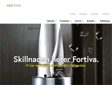 Tablet Screenshot of fortiva.se